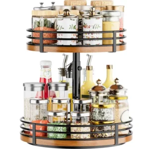 Adjustable 2-Tier Lazy Susan