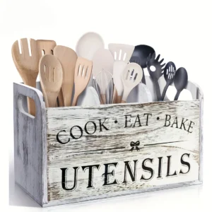 Wooden Cutlery Storage Set