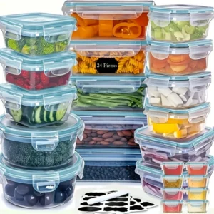 48Pc Airtight Food Containers
